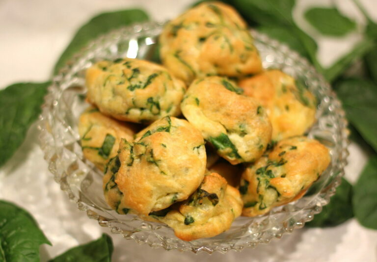 recette de gougères aux épinards